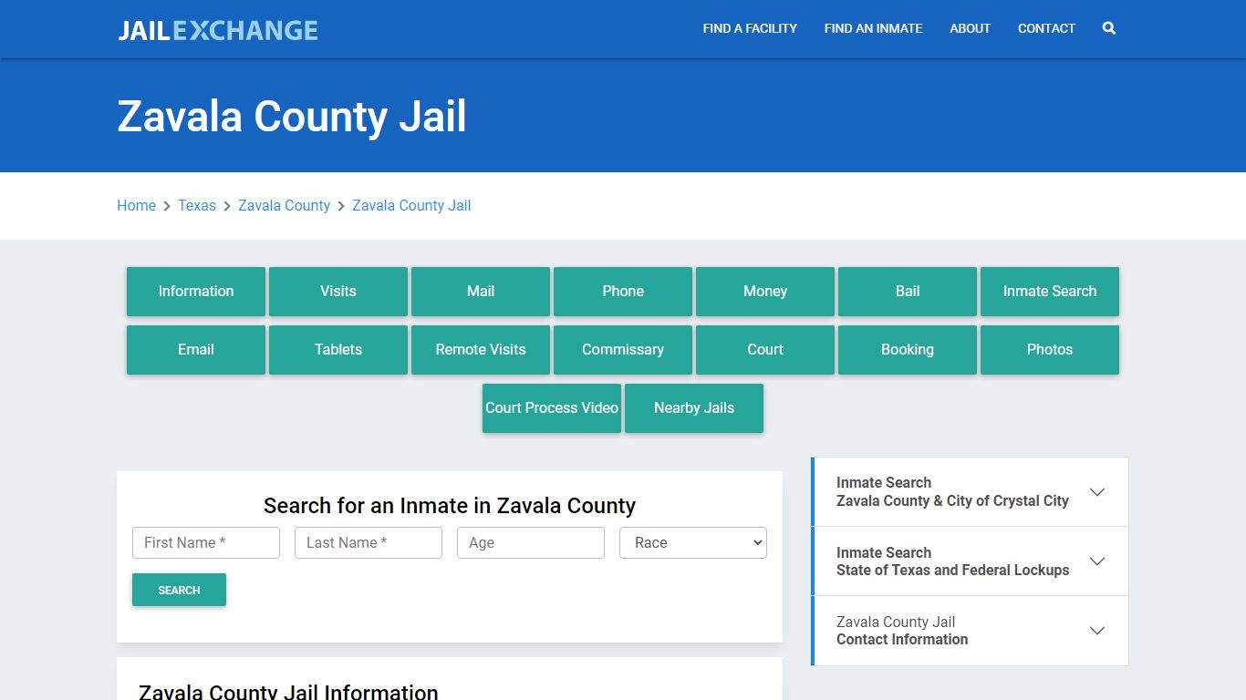 Zavala County Jail Roster Lookup, TX, Inmate Search